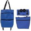 Fyrdyn Borsa della Spesa con Ruote,Borsa della Spesa Pieghevole e Riutilizzabile con Rotelle - Per Picnic Viaggi Sport Trasporto