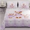 PETTI Artigiani Italiani - Copriletto Piazza e Mezza Estivo 220x260cm 100 g/m² Double Face, Trapuntino Piazza e Mezza Primaverile, Trapunta Leggera, Teddy Lilla, 100% Made in Italy