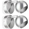 ledscom.de 2x plafoniera/applique TAURI, acciaio inox opaco, 1x GU10 max. 25W
