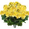 Marooma 4 Pezzi Cespuglio di Geranio Artificiale, Fiori Artificiali Pianta di Fiori di Seta Finti, Gerani di Fiori Finti Bianchi, Cespugli Finti Gerani Finti per Esterni, Piante