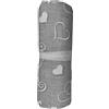 SalGiu Telo Arredo Copritutto Fantasia Cuori Gran Foulard Multiuso in Cotone Matrimoniale 240x260 cm (Grigio)