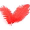 Duories 20 piume di struzzo naturali da 20 - 25 cm, per fai da te, per acchiappasogni, accessori per la casa, costumi, decorazione per la tavola, matrimoni, feste, cappelli decorativi, colore: rosso