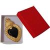 Generico Sacro Cuore Ex Voto in Ceramica Realizzato a Mano in Italia con Scatolo regalo cm 8 (Nero)