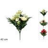 Due Esse Christmas Fiori Artificiali Mazzo Decorativo con 10 Fiori Grandi h42 cm 3 Colori Prezzo cd