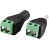 Lanko 2 pezzi 5,5 x 2,1 mm + connettore jack DC EU per telecamera di sicurezza CCTV
