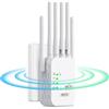 Uazkoc Ripetitore WiFi Potente per Casa, 1200Mbps WiFi Extender 5GHz & 2,4GHz Dual Band Amplificatore wifi Supporta Modalità Ripetitore/Router/AP,6 Antenne,2 porte LAN,Adatto per Casa,Ufficio e Altri Luoghi
