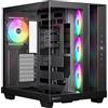 be quiet! Light Base 500 LX Black PC Case - Pannello frontale e laterale completamente vetrificato, show case, design Dual Chamber Hub, 4 ventole Light Wings LX PWM