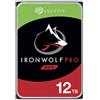Seagate IronWolf Pro, 12TB, Hard Disk SATA da 6GBit/s, HDD, CMR 3,5 7.200 RPM, Cache da 128 MB per NAS con Sistema RAID, 3 anni Rescue Services (ST12000NE0008)