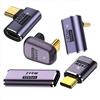 YUNKOZAND Adattatore USB C 90 gradi, adattatore USB C ad angolo retto da 40 Gbps PD 240 W 8 K @ 60 Hz, compatibile con Steam Deck, Switch, VR e più dispositivi di tipo C (5 pezzi)