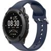 GIOPUEY 24mm Cinturini per COROS Nomad, Movimento Semplice Morbido Silicone Cinturino [Traspirante] - Dark Blue