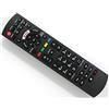 Alltro Telecomando di ricambio per Panasonic TV | TX-42AS740 | TX-42AS750 | TX-42ASE650 | TX-42ASF657 | TX-42ASM651 | TX-42ASM655 |