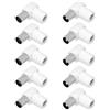 Tecbee Presa coassiale TV (5 X maschio + 5 X femmina, spina angolare + presa angolare)