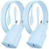 SFVest Caricabatterie rapido per iPhone 14 13 12 11, confezione da 2 PD 3.0 presa USB C (blu)