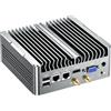 NORQIN Mini PC Fanless,Computer Industriale Core i5-8250U,Display 4K HDMI+VGA,2RS232 Seriale,2RJ45 LAN,6USB,Windows 11 Pro,Auto Power On & Wake-on-LAN,Case in Metallo(16GB RAM 256GB SSD)