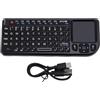 Msiud Tastiera Wireless Tastiera per la di Casa Portatile Slim Design con Touchpad Multimetro 69 Tasto Retroilluminazione Touchpad Plug di Viaggio Multi -dispositivo e Riproduci per
