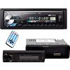 DISCORAMA STEREO AUTO 1 DIN, AUTORADIO BLUETOOTH FRONTALINO ESTRAIBILE UNIVERSALE CON TELECOMANDO, AUTO RADIO 60W X 4 FM MP3 PLAYER USB SD AUX - DISCORAMA®