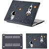 HLAAJJX Cover Dura per Custodia MacBook Pro 16 Pollici M5 M4 M3 M2 M1 2026 2025 2024 2023 2022 2021 A3428 A3429 A3403 A3186 A2991 A2780 A2485,Copertina Case Plastica,Astronauta Scintillante