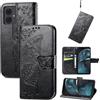 JIUNINE Cover a Libro in Pelle per Motorola Moto G14, Nero