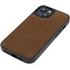Porter Riley - Custodia in pelle compatibile con iPhone 13 Pro (6.1). Premium ultra sottile in vera pelle bumper/pelle/paraurti (marrone cioccolato)