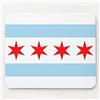 FaceYee Bandiera di Chicago Mouse Pad Tappetino per mouse per computer portatile e computer portatile Base in gomma antiscivolo impermeabile (240 x 200 x 4 mm) Colore: Bandiera di Chicago