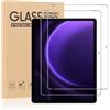 Olgary 2 Pezzi, Pellicola Protettiva per Samsung Galaxy Tab S10 Plus 2024/Tab S9 Plus/Tab S9 FE Plus 2023 12,4, Vetro Temperato Film,9H Durezza HD Trasparente Anti Graffio Protezione Schermo