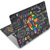 ToLuLu Adesivo per Laptop, 11,6" 12 13 13,3 14 15 15,4 15,6 pollici Laptop Netbook Vinile Adesivo per Protezione Notebook PC Riutilizzabile (2 Supporti da Polso Inclusi), Lampadina Creativa - ToLuLu