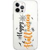 Mixroom - Cover Custodia Per iPhone 13 Mini In Silicone TPU Trasparente Fantasia HAPPY HALLOWEEN 816