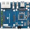 Waveshare Dual Gigabit Ethernet 5G/4G Base Board Designed for Raspberry Pi Compute Module 4 Compatible with Communication Modules with M.2 B Key Interface