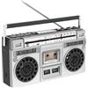 Generic Boombox con lettore cassette retrò con Bluetooth e riproduzione USB - Include funzione di registrazione per raduni familiari e viaggi