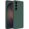 Captor Cover Samsung S26 Plus Custodia Colorata in Silicone Liquido, Antiurto, Flessibile, Bordo Rialzato per Schermo e Fotocamera Con Microfibra Interna per Cover S26 Plus Samsung (Verde Scuro)