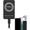 Generic Wireless Charger Receiver - Type-C Adapter Chip | Type C Adapter, Thin 5W Charging Patch, Safe Efficient Mobile Phone Accessory, Foldable Plug Design For Outdoor Use, Multiple Protection Features