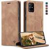 WenBaby CaseMe Cover per Samsung Galaxy A71 4G, Magnetica Cover a Libro con Slot per Schede, Custodia in PU Pelle Portafoglio per Samsung Galaxy A71 4G, Marrone