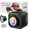 Moman COLBOR 60W Luce Video LED con Batteria Integrata 59Wh, Lampada COB RGBW Portatile, 2700K-6500K Bi-Color, CRI 96+, Controllo App, Ricarica PD/DC, Illuminazione Professionale per Esterni e Studio