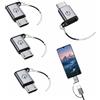 AYHYHLJZJ 4 adattatori USB C a micro USB, confezione da 4 pezzi, convertitore da micro USB a USB-C, supporta ricarica rapida da 18 W, Plug & Play, nessuna funzione OTG, adatto per cuffie, dischi
