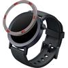kwmobile Protezione Display Compatibile con CMF by Nothing Watch Pro 2 (D398) Fitness-tracker - Sticker Proteggi-schermo per Smart-Watch grigio/rosso