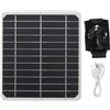 TARSHYRY Pannello Solare da 20 W, Pannello Solare Mini USB TIPO C Porta DC 5 V 2 A, Modulo Monocristallino Impermeabile IP67 Kit Pannello Solare Fai da Te per Smartphone, Piccoli