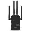 Ziyonix Ripetitore WiFi Potente per Casa, 1200Mbps Dual Band 2.4G/5G Estensore WIFI 5G Extender Potente per Casa Amplificatore Extender con 4 Antenne per l'estensione Segnale WiFi in Ufficio e Casa (Nero)