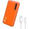 LICAEVEY Hotspot Mobile 5G, Router WiFi6 Dual Band Portatile Ad Alta velocità con Slot per Scheda SIM, Supporta 16 Dispositivi con Connessione stabile(Arancione)
