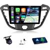 NHOPEEW 4+128G Android Autoradio per Ford Transit Custom 2013-2017 con Wireless Carplay e Android Auto - Schermo incell da 9 pollici Supporto WiFi GPS Comandi al volante + Telecamera di retromarcia