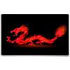 Silent Monsters Tappetino Mouse 36 x 25 cm Drago rosso, con Bordo Cucito, Durevoli, antiscivolo e silenzioso, gioco, ufficio, casa, lavabile, arrotolabile, Tappetini per il Gaming Mousepad