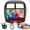 Hodozzy 6G+128G 8-Core Autoradio per Mitsubishi ASX 2010-2016/Peugeot 4008 2012/Citroen C4 2007-2013 Carplay Wireless Android Auto, Hodozzy 10 Pollici Schermo Android Radio con Bluetooth GPS WiFi DSP FM/RDS