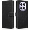 MIKULLE Cover a Libro per Xiaomi Redmi Note 15 5G (6.77), Custodia in Pelle PU e Silicone TPU Bumper, Flip Chiusura Magnetica Caso Portafoglio con Funzione Stand - Nero