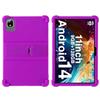 GIOPUEY Cover Compatibile con DOOGEE T30E - con Supporto - Custodia Protettiva in Silicone TPU Morbida Case - Purple