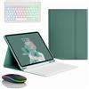 JZCZMCE Custodia con Tastiera per Samsung Galaxy Tab S11 Ultra 14,6 Pollici 2025 (SM-X930/X936B), Tastiera Retroilluminazione Magnetica Staccabile Senza Fili con Mouse Bluetooth,Dark Green