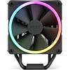 NZXT T120 RGB Dissipatore ad aria per CPU - RC-TR120-B1 - Tubi in rame conduttivo - Cuscinetti fluidodinamici - Compatibilità AMD e Intel - Nero