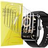 Blueshaweu 6 Pezzi Pellicola Compatibile per Smartwatch ‎zaisia ‎QS28, Pellicola Protettiva Compatibile con zaisia ‎QS28 Smartwatch, Sensibile al Tatto, Senza Bolle, Trasparente TPU Film (Trasparente)