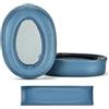 XBERSTAR Cuscinetti auricolari per cuffie Sony WH-H900N MDR-100ABN (auricolari in pelle blu + fascia)