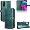 RonRun per TCL 505 Cover a libro Flip Wallet Custodia in Pelle con Slot per Schede Custodia in Pelle Magnetica Cover per TCL 505 - Verde