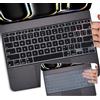 DAMMOMKO 2 cover per tastiera per iPad Pro 2024 da 13 pollici chip M4 (A2925/A2926) tastiera magica, iPad Pro 13 pollici M4 accessori protettivi per tastiera, nero+trasparente