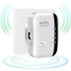 Nacaio Amplificatore WLAN - Ripetitore WLAN 300 Mbit/s 2,4 GHz, WiFi Extender Booster, amplificatore WiFi con modalità ripetitore/AP e funzione WPS, amplificatore Internet fino a 3650 sq.ft e 35+ dispositivi